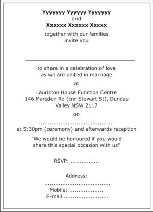 Christian Wedding Invitation