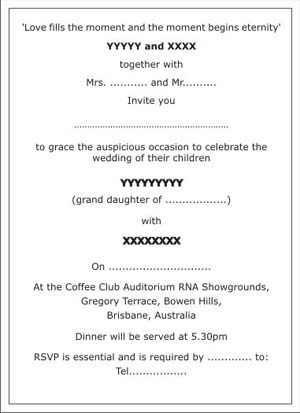 Indian Wedding Invitation Wording Samples For Friends Indian Wedding Invitation Wording Samples For Friends