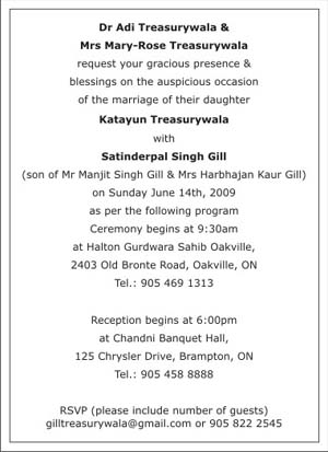 Sikh Wedding Invitation WordingsSikh Wedding WordingsSikh Wedding Card 