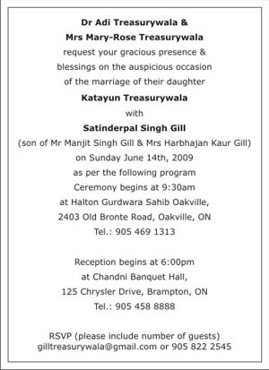 Sikh Wedding Invitation WordingsSikh Wedding WordingsSikh Wedding Card