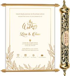 Scroll Wedding Invitations by A2zWeddingcards