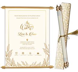 Scroll Invitations, Scroll Wedding Invitations