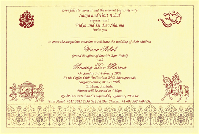 Wedding Card Format Eliza Rsd7 Org